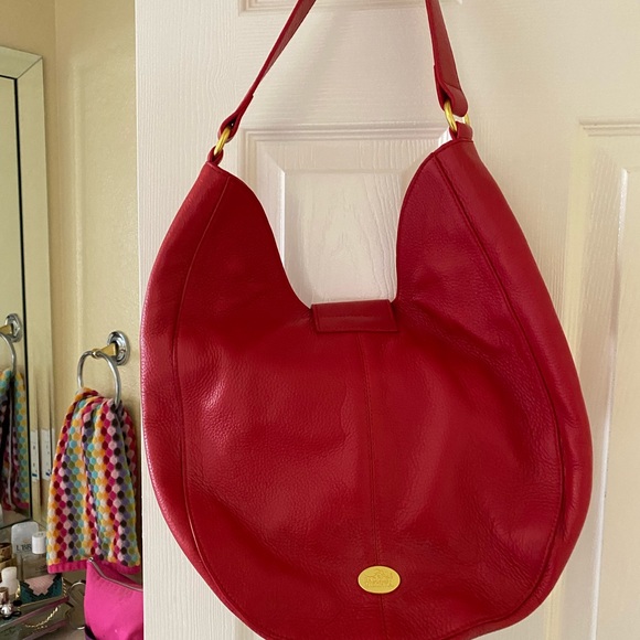 NWOT Bagdley Mischka red handbag - Picture 1 of 6